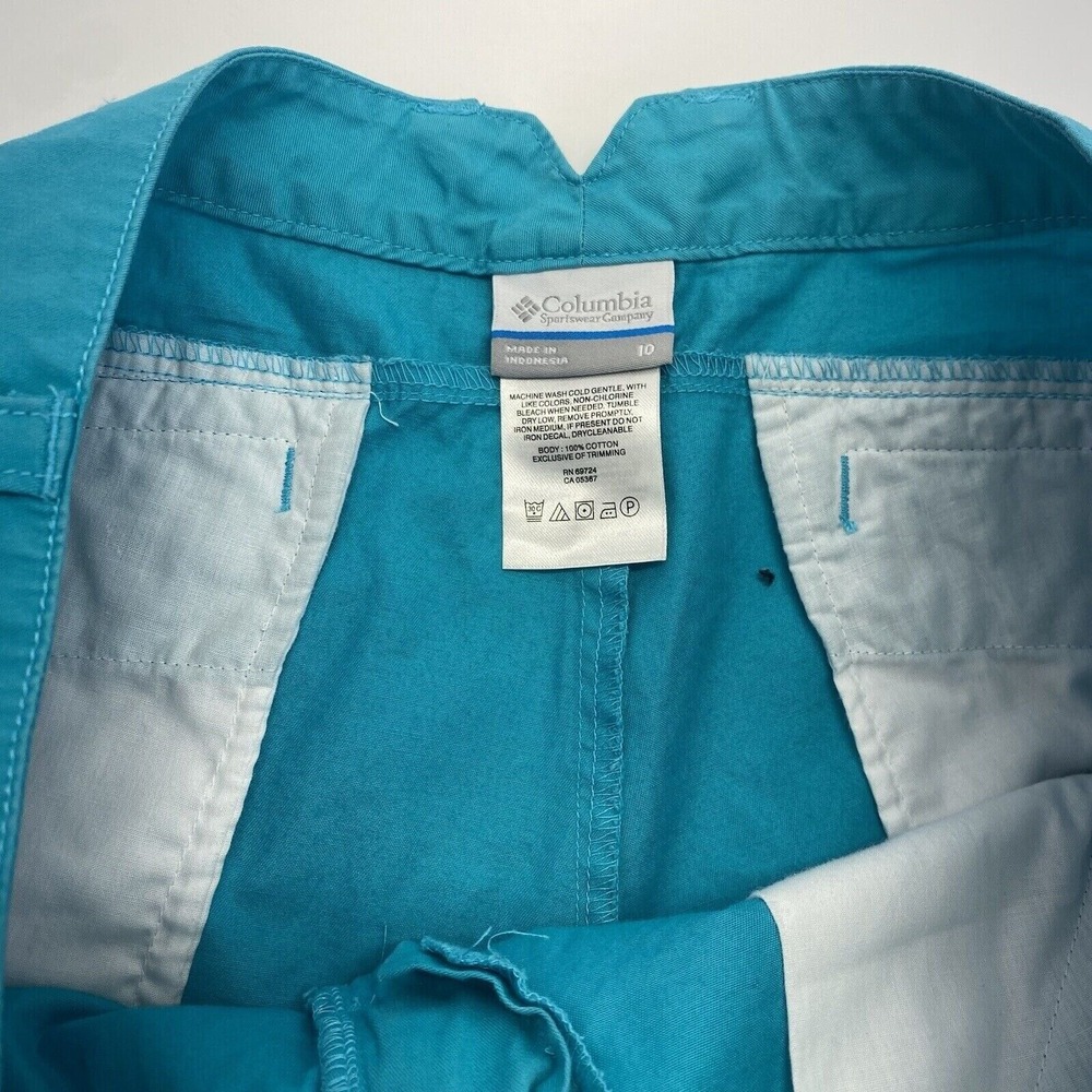 Columbia Sportswear Womens Summer Shorts Sizes 10 Cotton Pockets Pre Owned - Picture 3 of 15